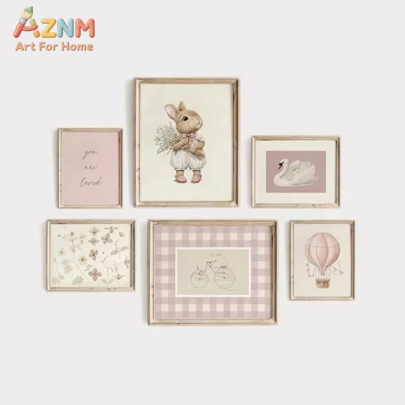 Baby Nursery Frames - Quadro de parede em tela com