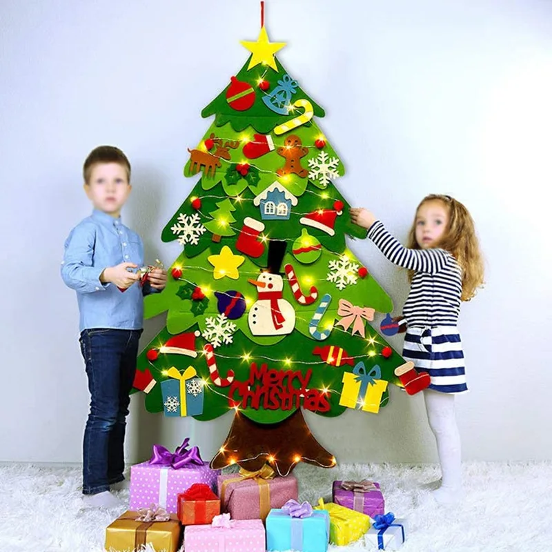 Baby Nursery Wall Lights - Diy sentiu árvore de natal para