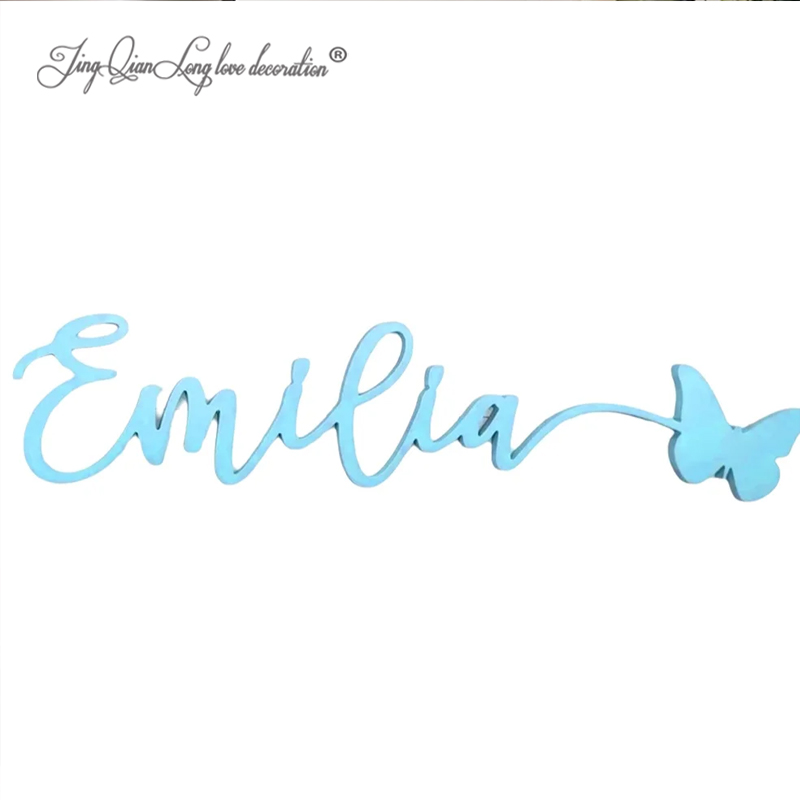 Baby Nursery Decor Girl - Placa de Nome Personalizada: Decoração para