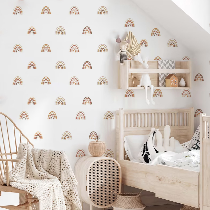 Boho arco-íris decalques de pa - Baby Nursery Decor Girl avaliação e preço