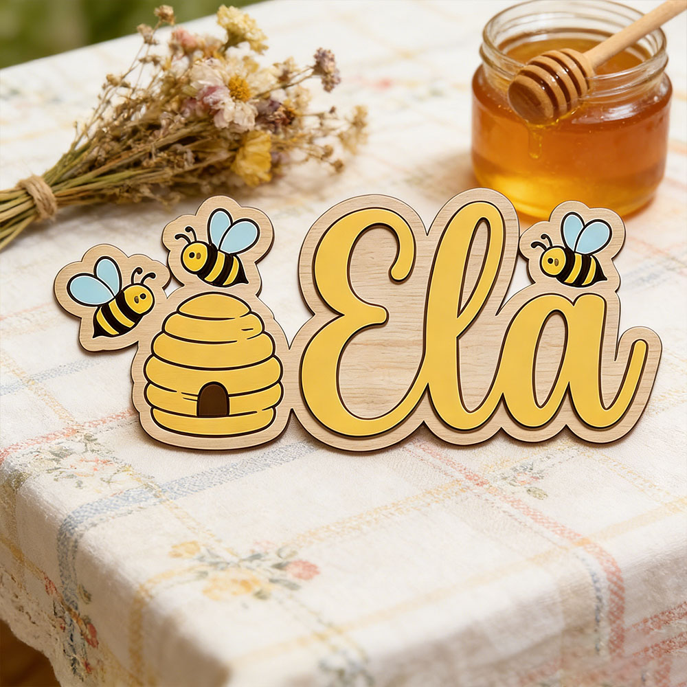Placa de Madeira Personalizada - Baby Nursery Decor Girl avaliação e preço