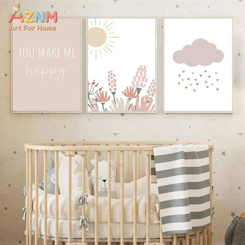 AZNM Pôster de Arte de Parede  - Baby Girl Nursery Quotes avaliação e preço