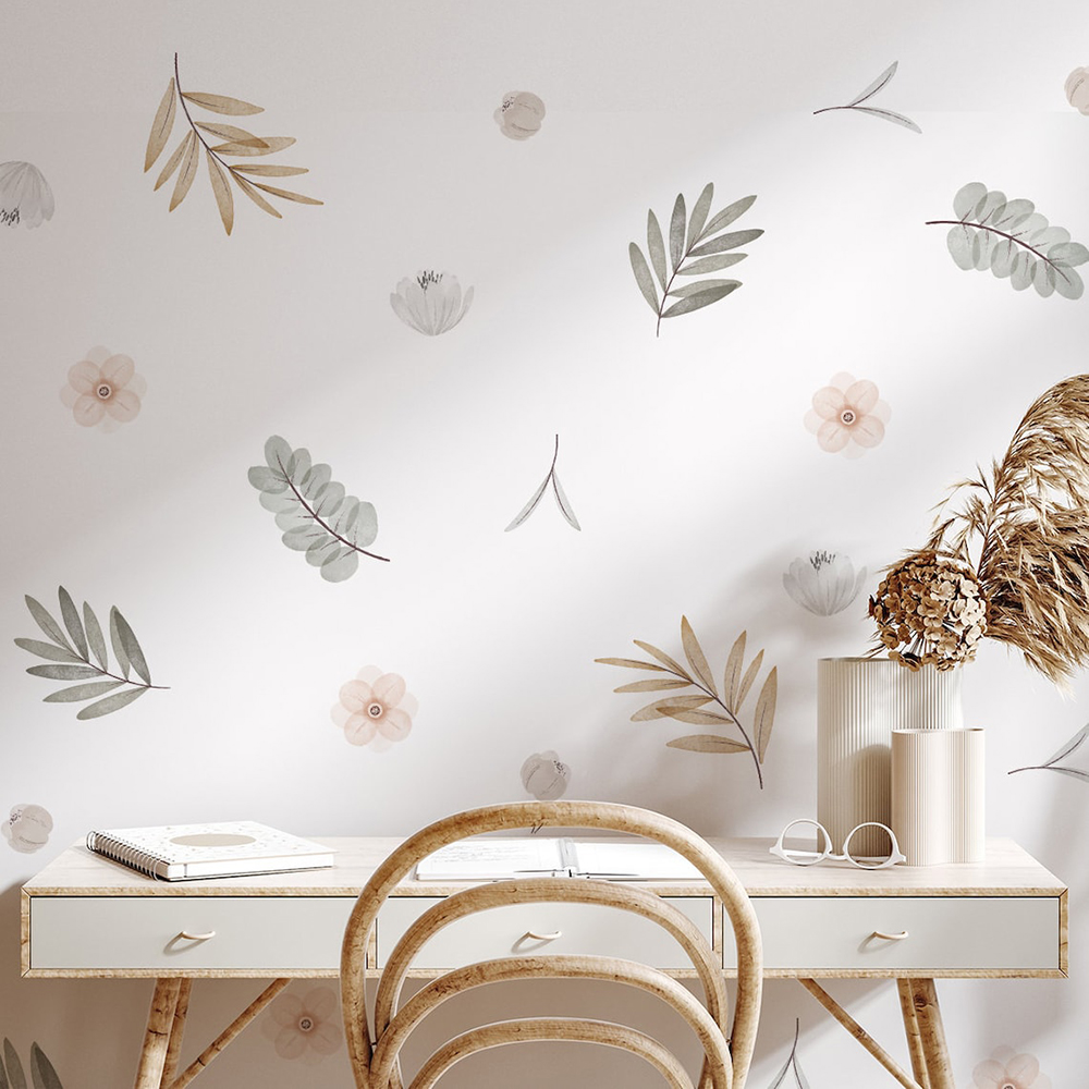 Boho folhas botânicas diy deca - Baby Girl Nursery Quotes avaliação e preço
