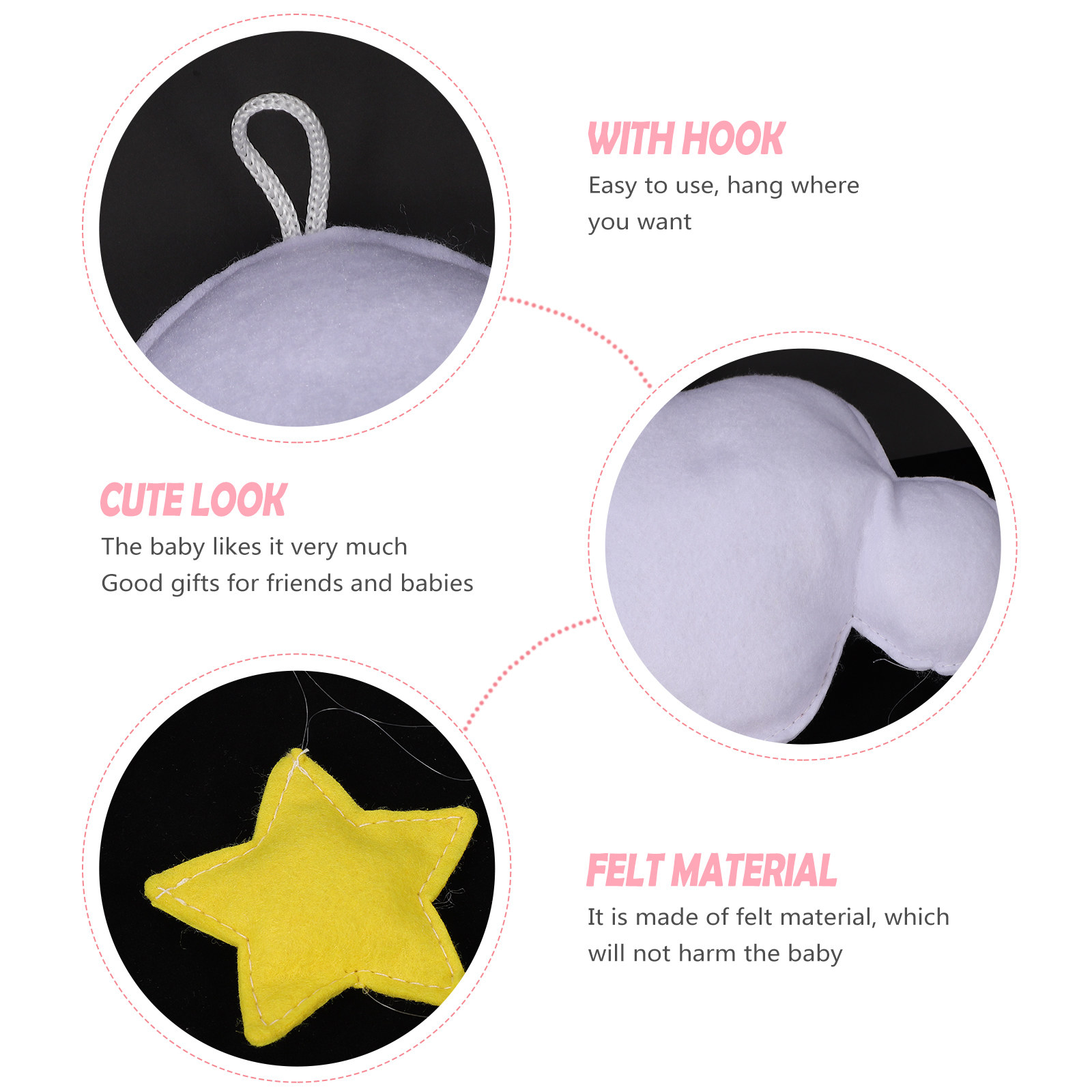 Decoração de Parede em Feltro  - Baby Nursery Light Fixture avaliação e preço