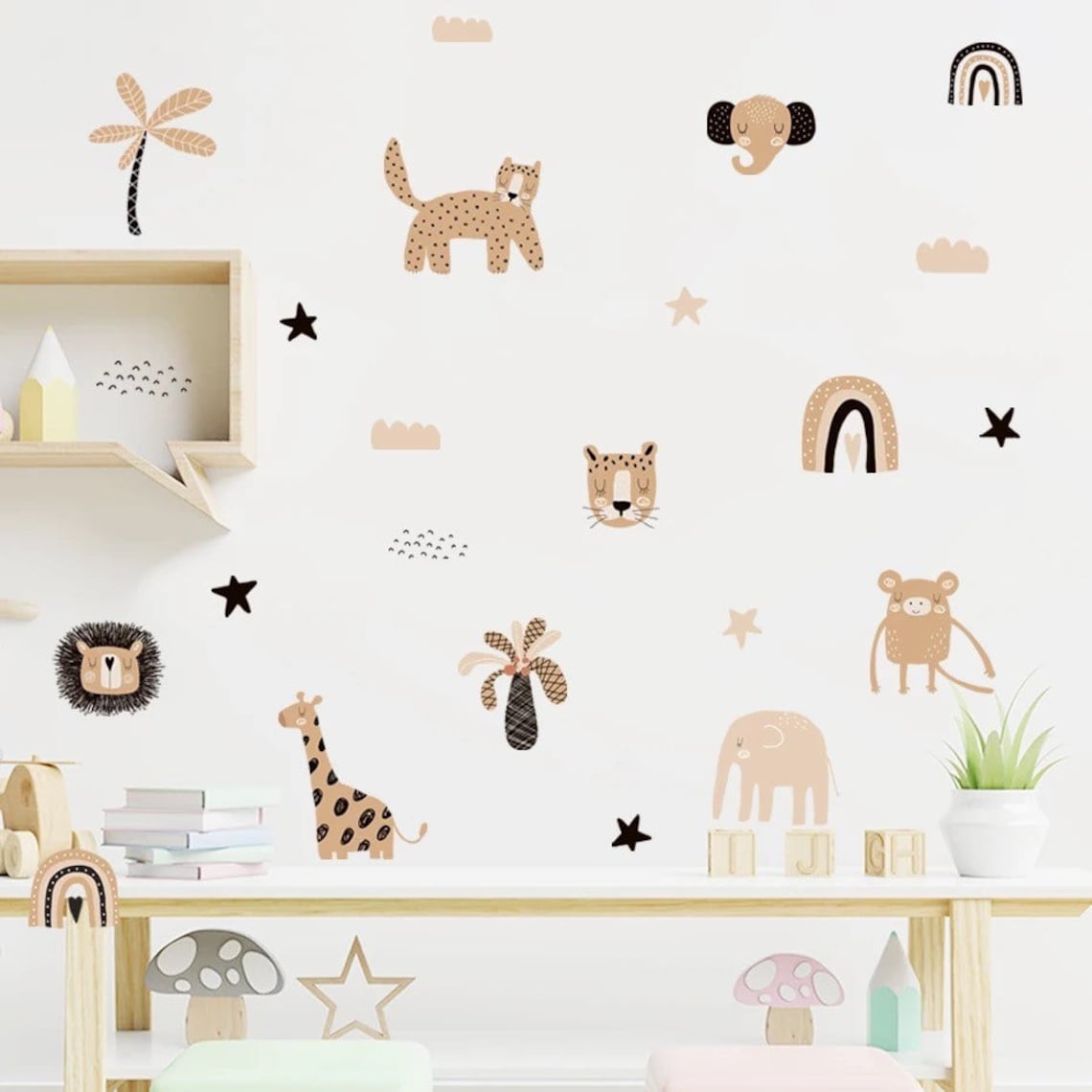Adesivos de Parede Boho com Ar - Baby Nursery Decor Girl avaliação e preço